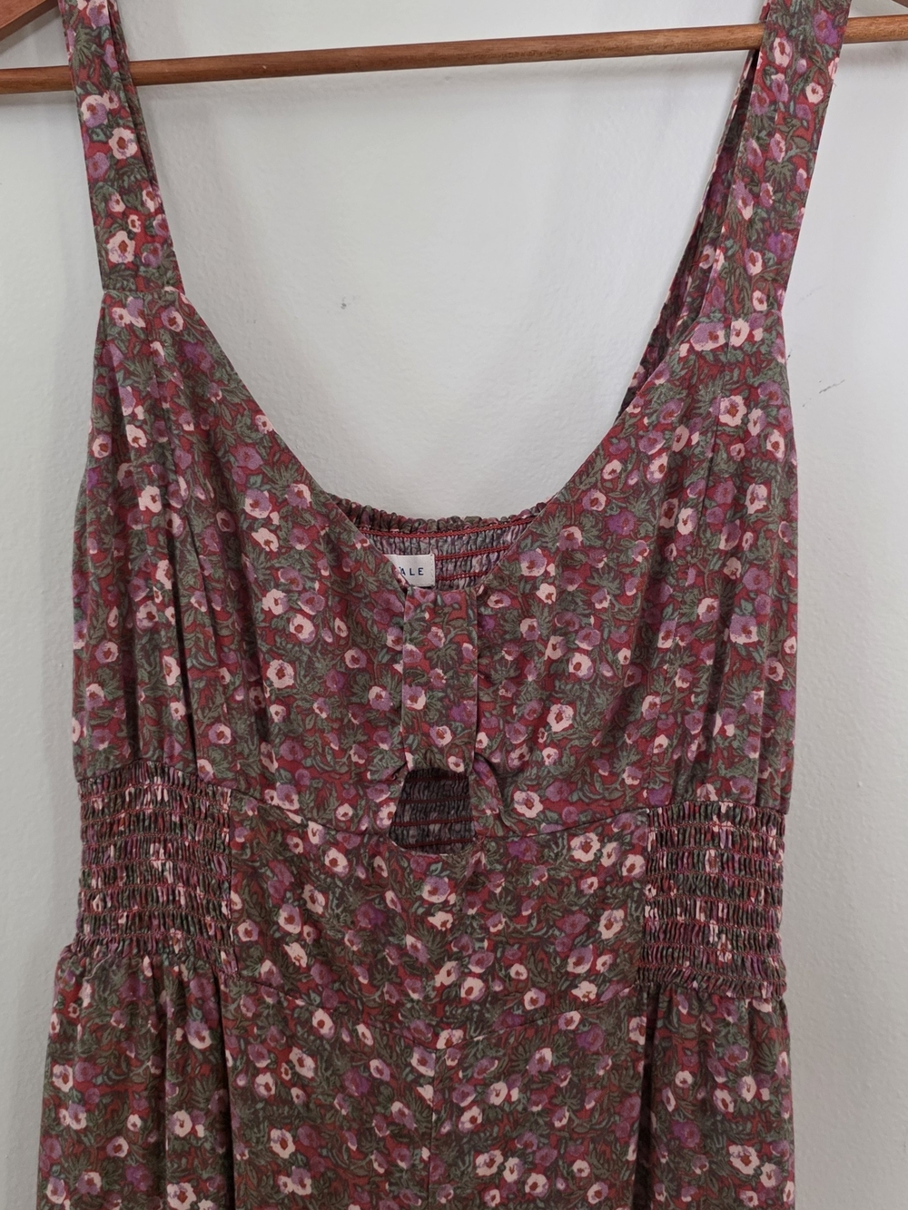Aeropostale Cottagecore Ditsy Floral Wide Leg Jumpsuit Boho Whimsigoth M - Picture 4 of 9